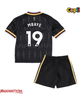Aston Villa Ibrahim Mbaye #19 Echipament de Fotbal Replică 2026-27 Copii Deplasare (+ Șorturi)